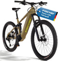 Fischer E-Bike, 36 V, Weiß, MTB Montis 10.0i Ultimate Elektrofahrrad für Damen und, RH 43, Mittelmotor 90 Nm, Akku