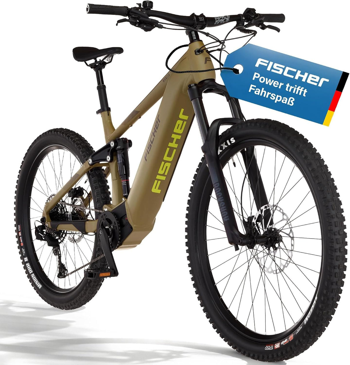 Fischer E-Bike, 36 V, Weiß, MTB Montis 10.0i Ultimate Elektrofahrrad für Damen und, RH 43, Mittelmotor 90 Nm, Akku