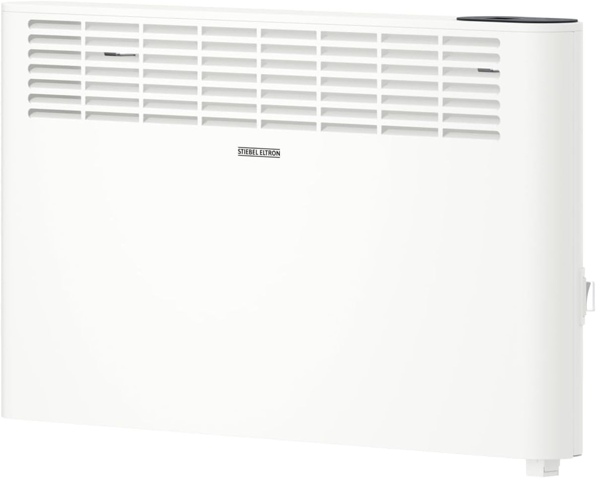 Stiebel Eltron Elektroheizkörper, 2 kW, 25 m, Weiß, Wandkonvektor CNS 2000 Plus LCD, für ca. ², TÜV geprüft, LC-Display