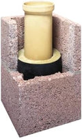 BISOTHERM Schornsteine, 120 mm, 5 m, Braun, BISOAIRSTREAM Schornstein HS 12, 3-schalig, Durchmesser, Leichtbeton
