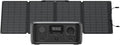 EF ECOFLOW Powerstation, 245 Wh, 110 W, Weiß, RIVER 3 tragbare mit Solarpanel, unter 10 ms USV