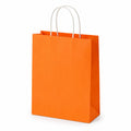 Papiertüte 32 x 12 x 40 cm Orange aus Papier mit Kordelgriffen zum Verpacken