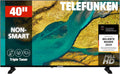 TELEFUNKEN Fernseher, 40 Zoll, 100 cm, Schwarz, XF40P900S LED TV Full HD Auflösung