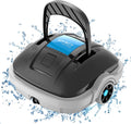 WYBOT Poolroboter, 80 m, Dunkelgrau, Poolstaubsauger für 100 Minuten Betrieb, automatisches Parken, hohe Saugleistung