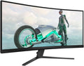 PHILIPS Monitor, 34 Zoll, Schwarz, Evnia 34M2C3500 L Curved, UW-QHD Gaming, 180Hz, Fast VA Panel, 1ms GtG, HDR10