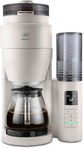 Melitta Kaffeemaschine, Warm-Grey, AromaFresh Pro X, Filter mit integriertem Mahlwerk, entnehmbarem Wassertank