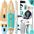 niphean SUP-Board, 380 cm, Weiß, (Extra Groß) Stand Up Paddling Board, 335/ SUP für 2+1 Personen/Familien, wasserdichte Handyhülle