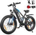 VARUN E-Bike, 26 Zoll, 18 Ah, 48 V, Schwarz, Vollfederung, 150km Reichweite, E-MTB Herren