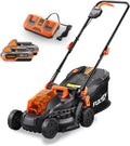 Fuxtec Rasenmäher, 33 cm, 65 mm, 14 kg, 40 V, Schwarz/Orange, Akku FX-E1RM20-SET 2x20 V • Schnittbreite • 5fach Variable