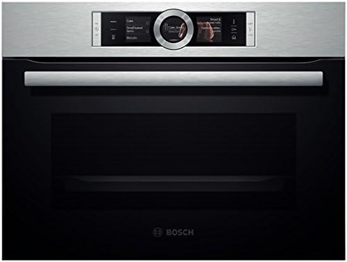 BOSCH Backofen, Silber, Einbau- aus Edelstahl mit Dampfgarer CSG656RS1