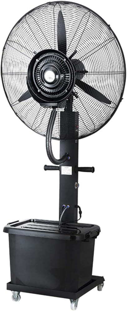 YDIJFLL Ventilator, 260 W / 350 W, 260 W, 71 cm, 42 L, Weiß, mit Wasser, Nebel, Profi-Außen-Stand mit Sprühnebelfunktion