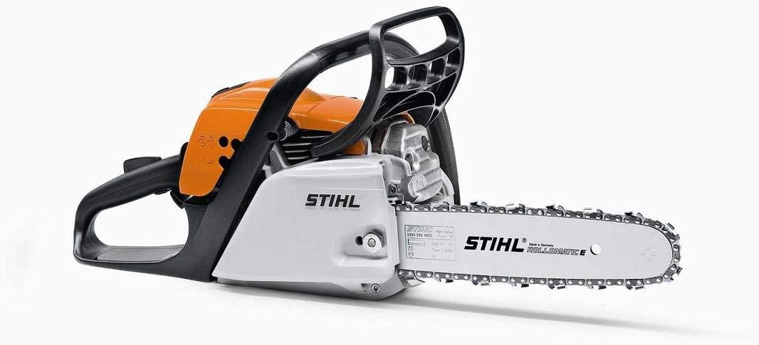 Stihl Kettensäge, 1,4/1,9 kW/PS, 100 dB (A)., 35 cm, Orange/Schwarz/Silber, MS 180 32CC Hubraum in cm3: cm³ Schwertlänge