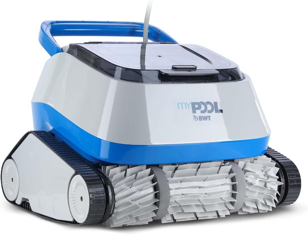 Paradies Pool Poolroboter, 42 x 37 x 30 cm, Grau, BWT roboter Power 4.0 One4All vollautomatisch Wand Boden
