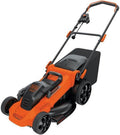 BLACK+DECKER Rasenmäher, 2000 W, 48 cm, 50 L, Schwarz/Orange, 3-in-1 Elektro- ( Schnittbreite, Grasfangbehälter