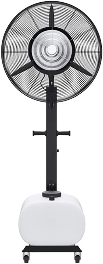 QUSYZD Ventilator, Weiß, Stand mit Sprühfunktion, Hochgeschwindigkeits-Metallboden mit 65-Liter-Wassertank, Gewerbe