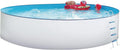 STEINBACH Stahlrahmenpool, 400 x 90 cm, 10.200 l, Weiß/Blau, Stahlwandpool Set Nuovo, 011091, Runder Pool in Weiß für bis zu Wasserinhalt