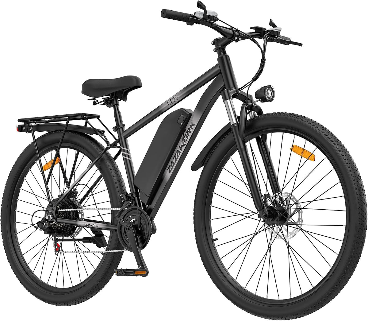 CHEEVALRY Mountainbike, 29 Zoll, 15 Ah, 250 W, 48 V, Weiß, E-Bike Herren, E- mit Akku bis 100 km, Pedelec, 45 Nm Elektrofahrrad