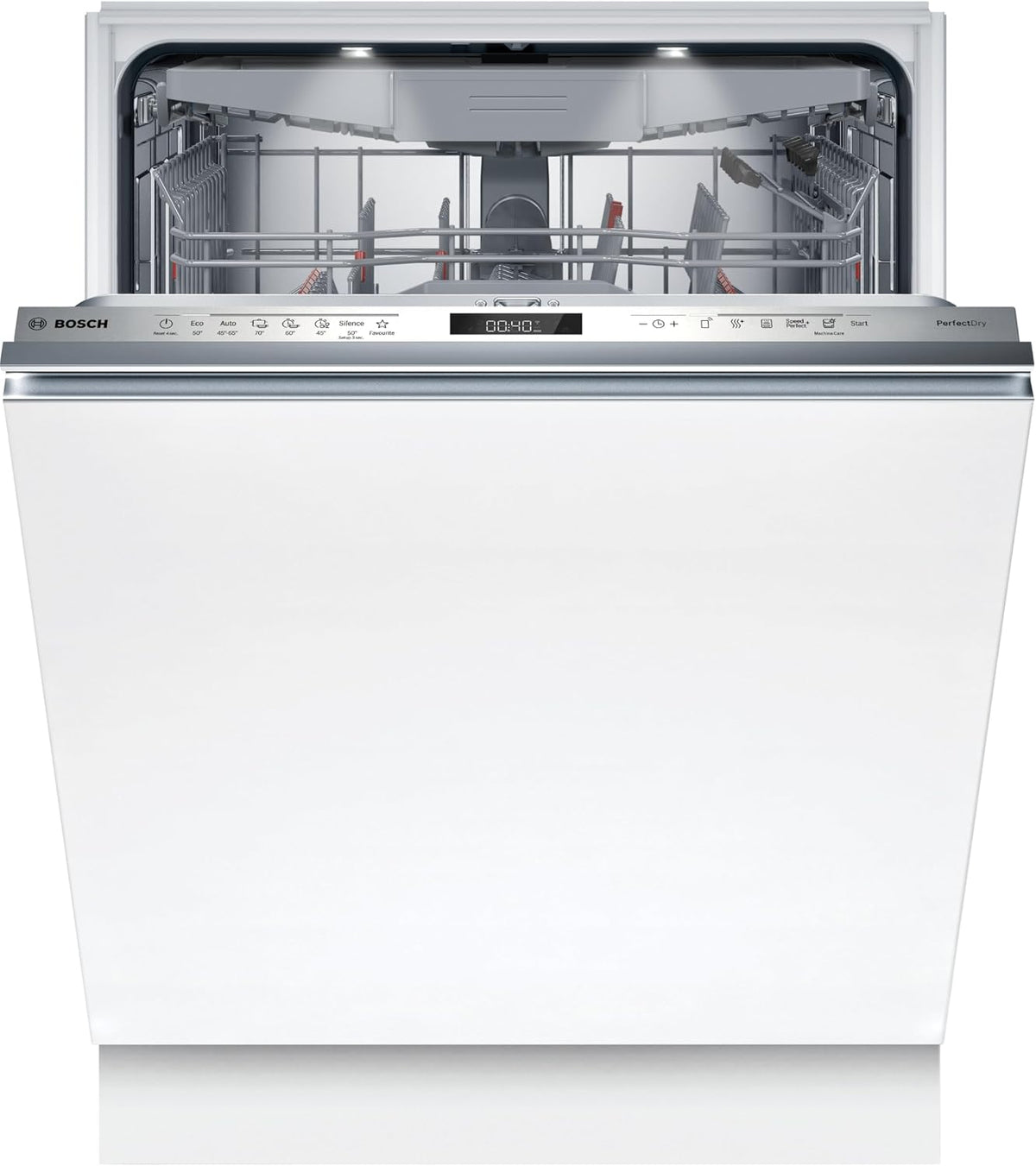 Bosch Geschirrspüler, 60 cm, Weiß, Vollintegriert, Serie 6, Made in Germany, Besteckschublade, Zeolith Trocknung