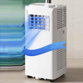 Mobiles Klimagerät, Schwarz, Tragbare AC-Einheit, 7000 BTU leise Cool & Dehumidify