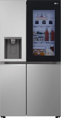 LG Side-by-Side-Kühlschrank, 635 L, Silber, GSGB71PYLL Side-by-Side Kühlschrank mit Gefrierfach (, Energieklasse E) mit InstaView