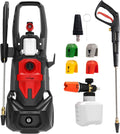 LEHMANN Hochdruckreiniger, 260 bar, 3000 W, 480 l, 12m, Schwarz/Rot, Phoenix Profi mit Induktionsmotor, max., /h Fördermenge