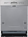 KKT KOLBE Geschirrspüler, 60 cm, Silber, Unterbaufähiger, teilintegrierbare Spülmaschine, Edelstahl, AquaStop, Höhenverstellbar Oberkorb