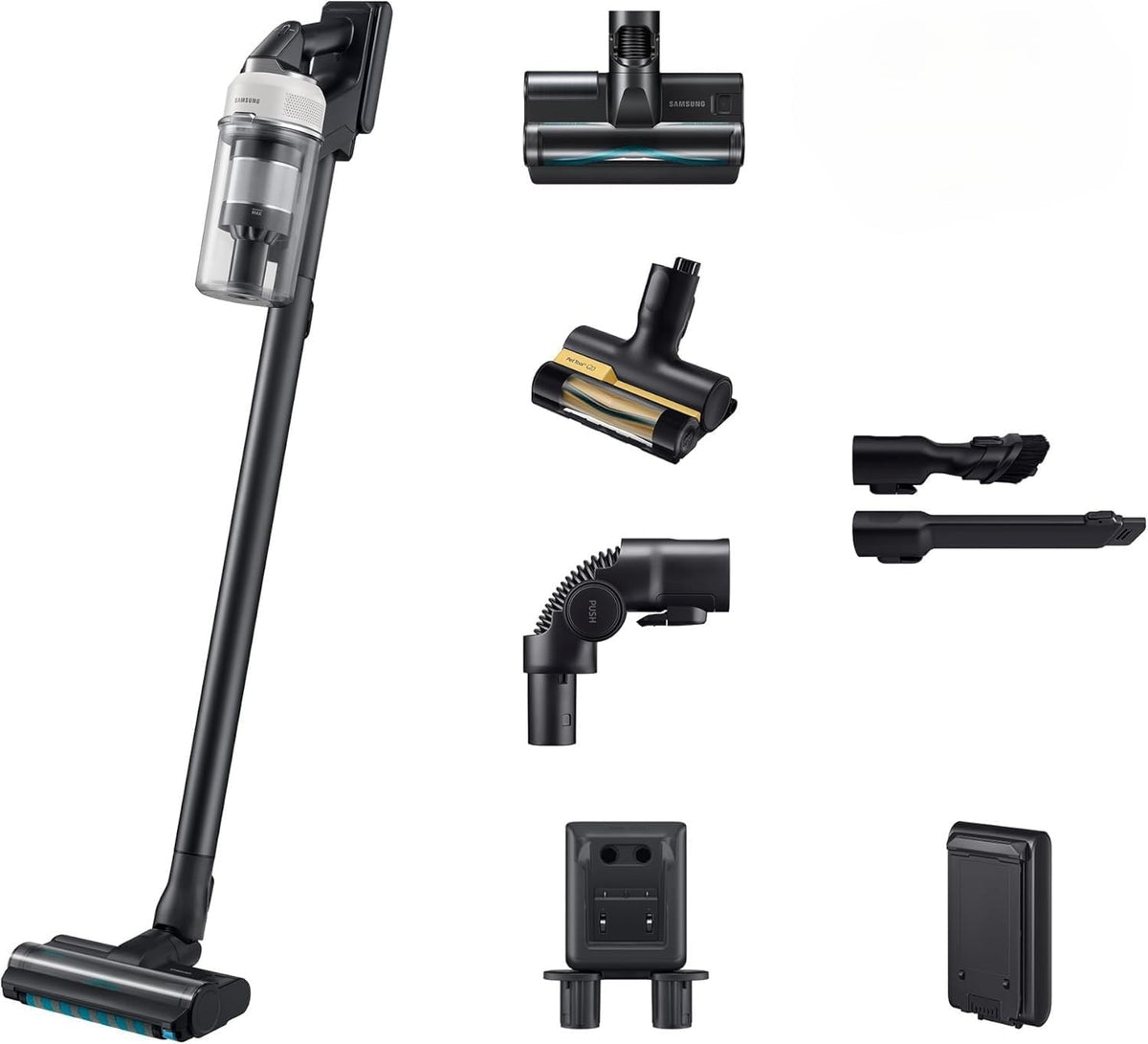 Samsung Staubsauger, 770 W, Schwarz, VS70H25XLG/WD Jet 85S PetPRO Akku-, Kabelloser leistungsstarker Hand ohne Beutel