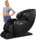 ARONT Relaxsessel, Grau, Massagesessel mit Wärmefunktion-Shiatsu Zero-Gravity, 3D-Robotische Hände mit SL-Schiene Bluetooth