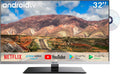 SYLVOX Fernseher, 32 Zoll, Schwarz, Smart RV TV, rahmenloser Android 11