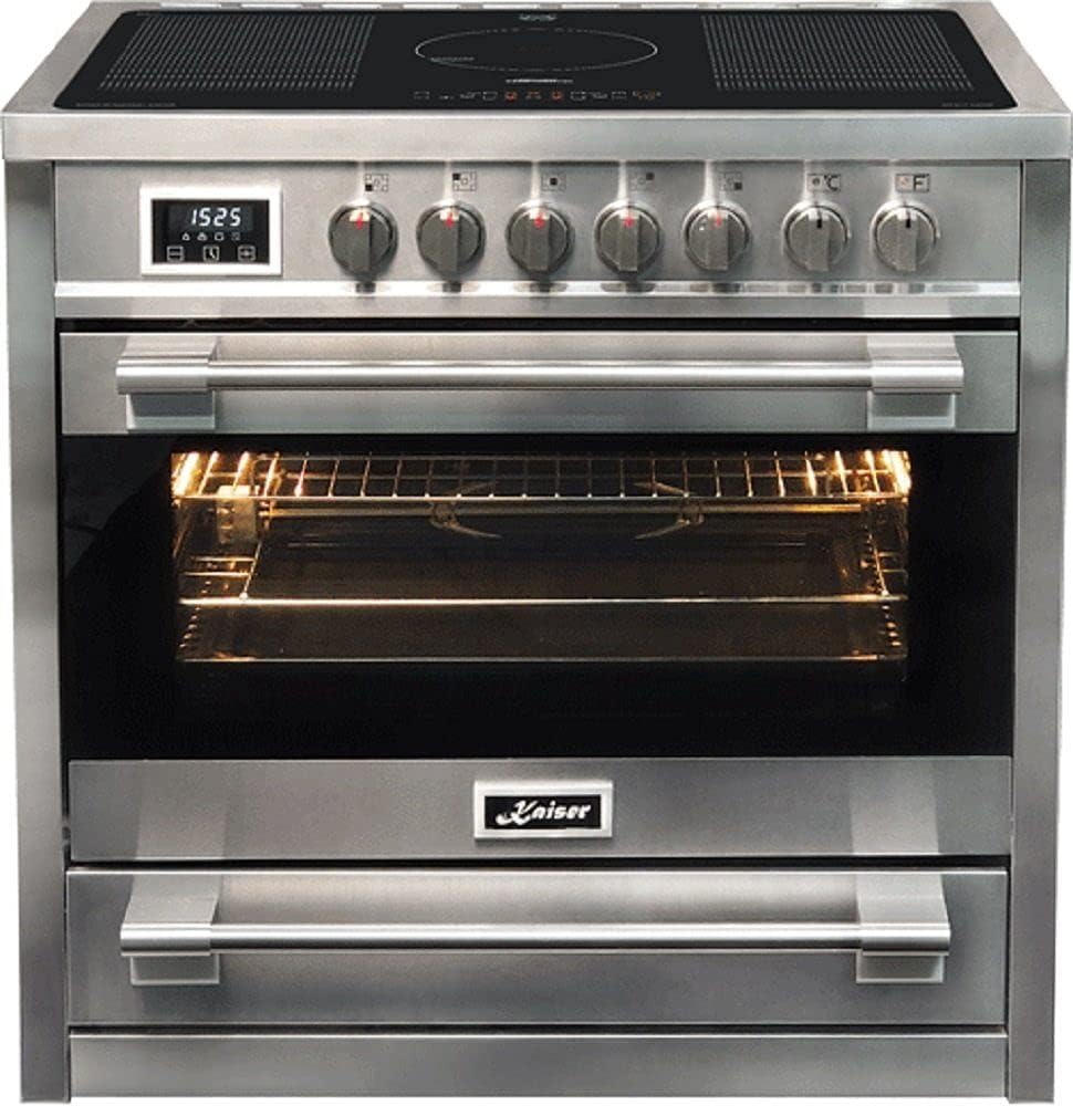 Kaiser Elektroherd, 90 cm, 115 L, Silber/Schwarz, Induktions-Standherd HC 93691 IR, Elektro Standherd / Empire mit Induktionskochfeld /5