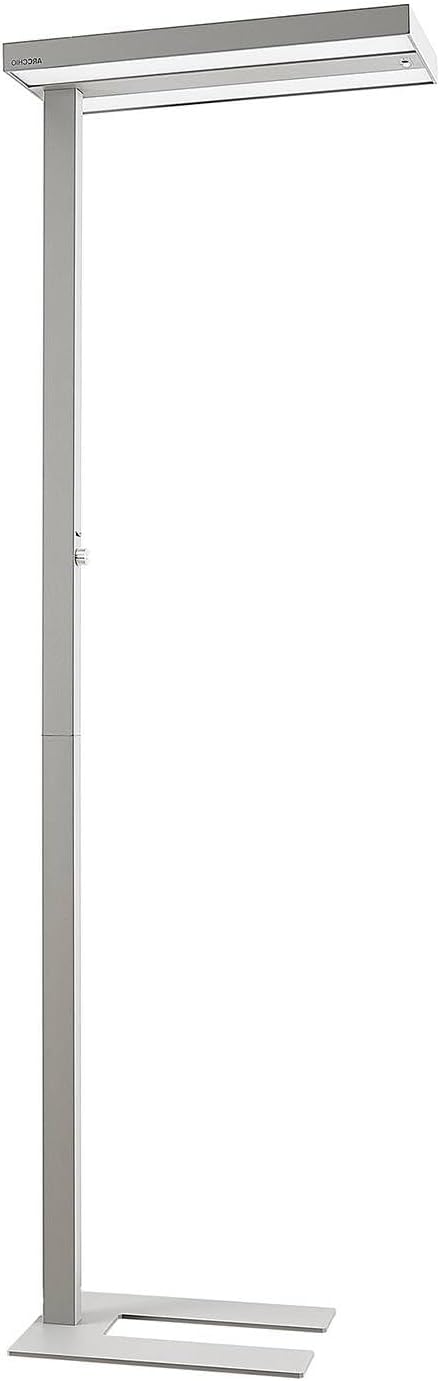 Arcchio Standleuchten & Deckenfluter, Silber, LED Büro Stehlampe dimmbar