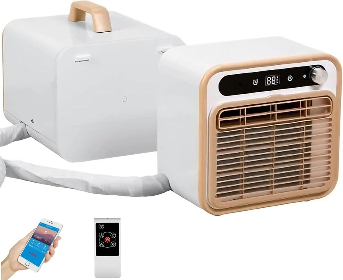 Mobiles Klimagerät, 490 × 288 × 272 mm, 500 Watt, Weiß, Tragbare Klimaanlage Split 5000BUT, geräuscharme AC-Einheit für Camping mit WLAN