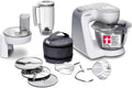 Bosch Universalküchenmaschinen, 1,25 L, 1000 W, 3,9 L, Silber/Weiß, Küchenmaschine Serie 4, Edelstahl-Schüssel