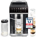 KKT KOLBE Kaffeevollautomat, 15 Bar, schwarz/silber, One mit Milchbehälter, Milchschaumdüse und Zubehör, 2 Tassen Funktion