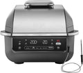 Ninja Heissluftfritteuse, Schwarz/Silber, 5-in-1-Grill & -Heißluftfritteuse für den Innenraum, 5 Kochfunktionen