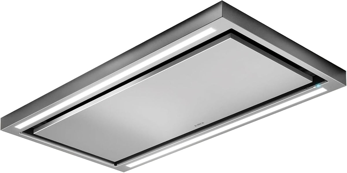 Elica Dunstabzugshaube, 90 cm, Silber, Cloud Seven PRF0142094A Deckenhaube Edelstahl