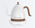 Brewista Wasserkocher, 1,0 L, weiß, Artisan Pearl und er Sockel, Schwanenhalsauslauf, Temperaturregelung, Slow Coffee Barista