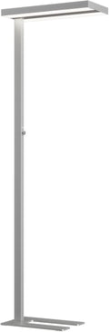 Arcchio Standleuchten & Deckenfluter, silber, LED Büro Stehlampe dimmbar, Bürolampe Uplight und Downlight Deckenfluter 6000lm 4000K