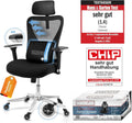 CLOUVOU Schreibtisch, Weiß, CleverSeat Bürostuhl Ergonomisch [TESTSIEGER]