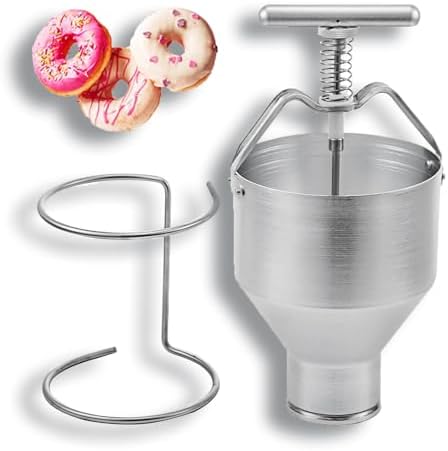 Manueller Donut-Maker, 5 l, Schwarz, Donut-Depositor mit Ständer, verstellbarer für gleichmäßiges Formen und präzises