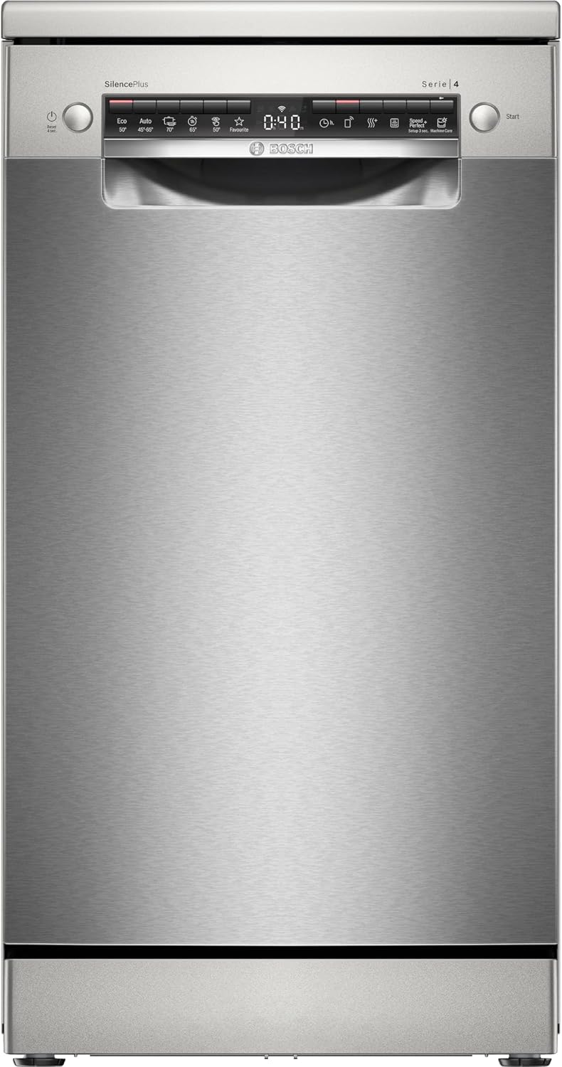 Bosch Geschirrspüler, 45 cm, Weiß, SPS4HMI49E Serie 4 freistehend, Besteckschublade, Extra Trocknen, DuoPower für gründliche Reinigung