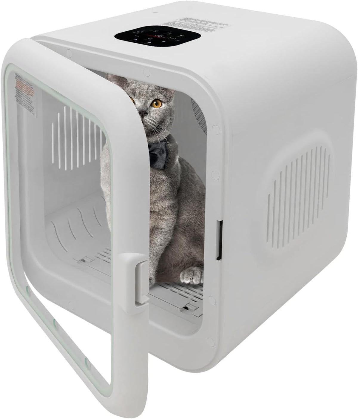 SUONTY Wäschetrockner, 62 l/56,3 qt, 35 dB, ABS, Kunststoff, gehärtetes Glas, Weiß