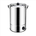 Gastronomie Buffetschrank, 30 L, Silber, Wasserkocher, Edelstahl Urne mit verschließbarem Deckel für Partys, Heißwasserspender für Kaffee