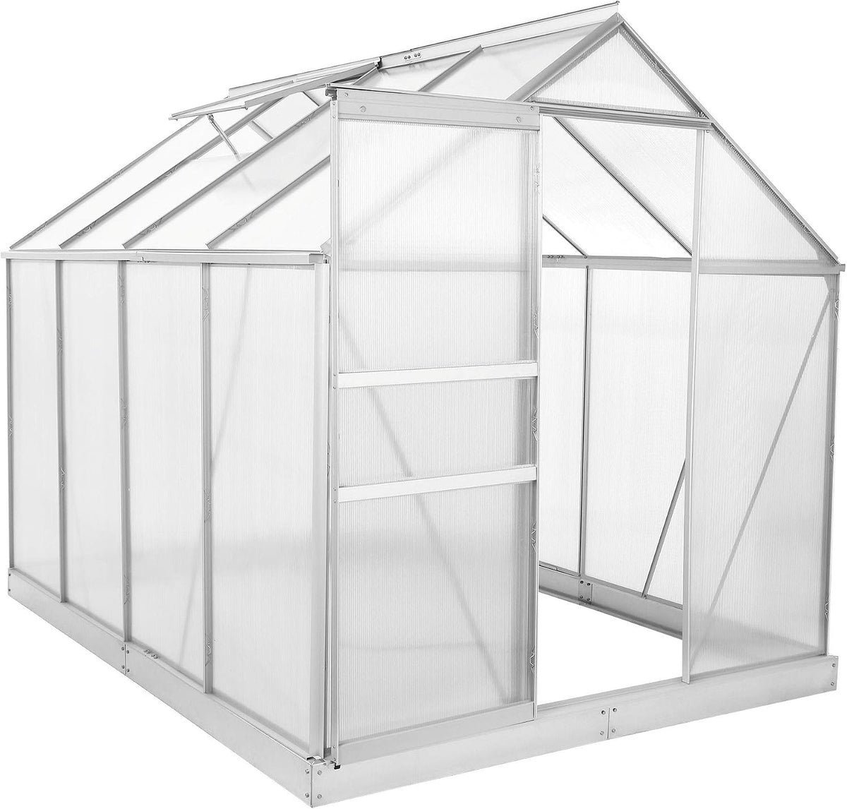 Zelsius Gewächshaus, 250 x 190 cm, Mehrfarbig, Aluminium mit Fundament
