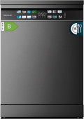 Cecotec Geschirrspüler, 60 cm, Weiß, Freistehend Bolero Aguazero 6700 Dark B. 15 Bestecke, energieeffizient, Inverter Plus Motor