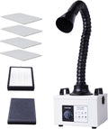 KNOKOO Dunstabzugshaube, 200 m, 100 W, 110 V, 10 W, Weiß/Schwarz, FES150S Lötzauchabsaugung, starke Saugkraft, geräuscharm