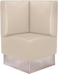 GGMMÖBEL Sitzbank, 64 x 103 cm, 48 cm, Creme, Dallas, Gastro Eckbank, Glatt, Kunstleder, Sitzhöhe