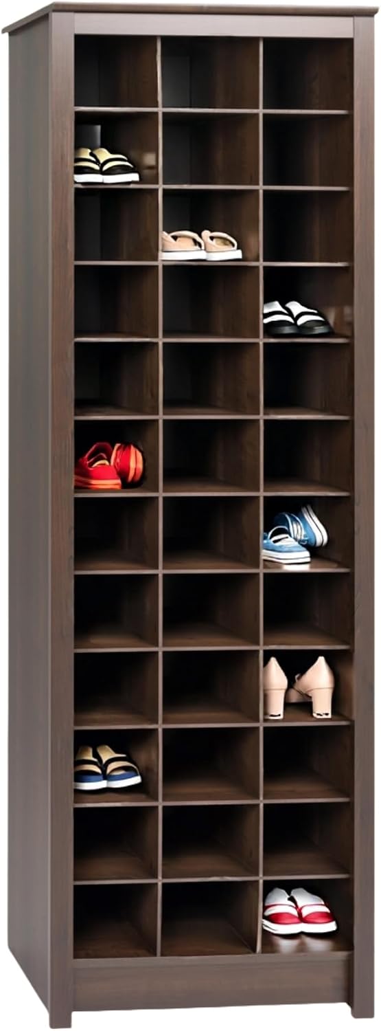 Prepac Schuhschrank, Espresso, platzsparend Hall