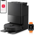 roborock QrevoS Saugroboter mit Saugleistung von 7000Pa, PreciSense LiDAR Navigation, 45 dB(A) leises Trocknen (Schwarz), Schwarz