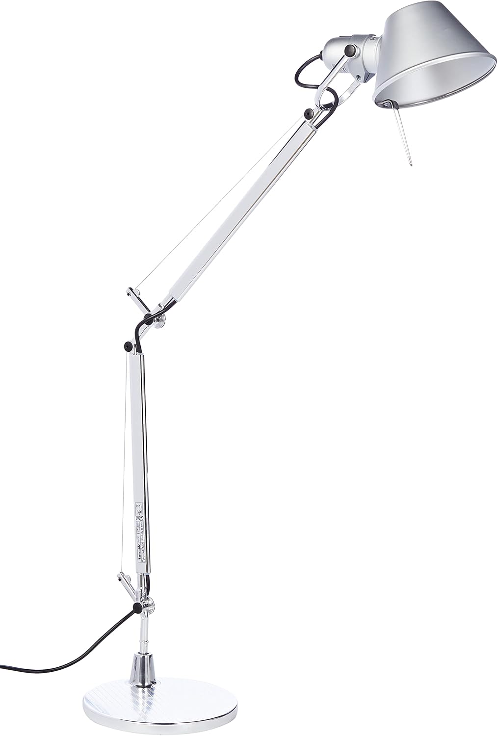 Artemide Eclisse Tischleuchte Schreibtisch, 20 cm, Silber